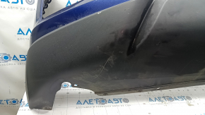 Bare front bumper Nissan Rogue 17 - blue, scratches, broken mount