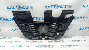 Radiator grill grill Nissan Rogue 17- under the camera, under the radar, under the round emblem, with the emblem, sand