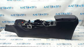Console center armrest and cup holders Nissan Rogue 17- black, heated, scratches
