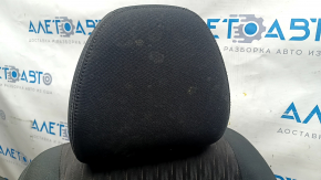Passenger seat Nissan Rogue 14-20 without airbag, mechanical, cloth black, type 2, driftwood, for dry cleaning