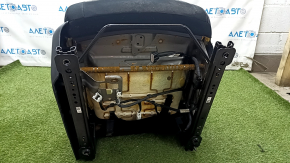 Passenger seat Nissan Rogue 14-20 without airbag, mechanical, cloth black, type 2, driftwood, for dry cleaning