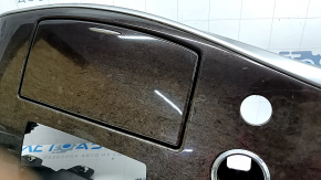 Overlay on the center console wood cup holder Infiniti JX35 QX60 13- gray wood, worn
