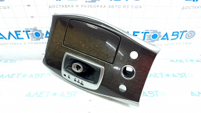 Overlay on the center console wood cup holder Infiniti JX35 QX60 13- gray wood, worn