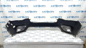 Bare front bumper upper part Jeep Cherokee KL 19-21 without parking sensors, without plug towing hook, white, pressed, scratches