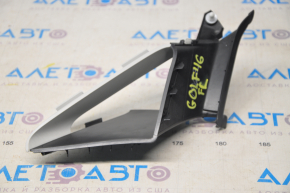 Front window trim left VW Golf 15 - black and gray, worn