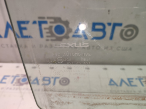 Front right door glass Lexus RX350 RX450h 10-15 triplex, white tint