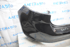 Bare rear bumper VW Golf 15-17 without parking sensors black L041 broken mount