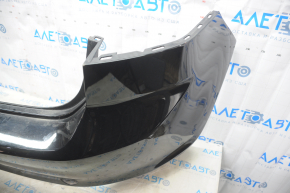 Bare rear bumper VW Golf 15-17 without parking sensors black L041 broken mount