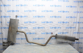 Exhaust pipe assembly VW Golf 15- 1.8T resonator with barrel, flattened