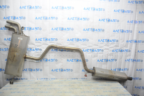 Exhaust pipe assembly VW Golf 15- 1.8T resonator with barrel, flattened