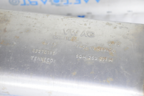 Exhaust pipe assembly VW Golf 15- 1.8T resonator with barrel, flattened