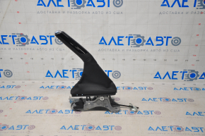 Parking brake lever VW Golf 15 - black leather, cracked leather under the button