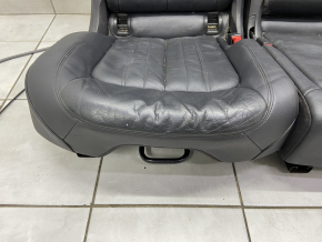 Rear row of seats 2nd row Audi Q5 80A 18-20 leather black, Standard, dented, without headrests