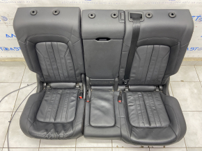 Rear row of seats 2nd row Audi Q5 80A 18-20 leather black, Standard, dented, without headrests