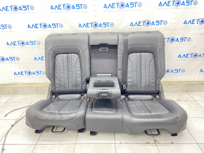 Rear row of seats 2nd row Audi Q5 80A 18-20 leather black, Standard, dented, without headrests