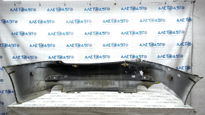 Bare rear bumper Lexus IS250 IS350 11-13 white, missing fragment of left part, crack in fasteners, tears