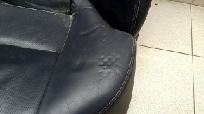 Rear row of seats 2 row Lexus IS250 IS350 06-13 leather, black, cracks on the center of the headrest, needs cleaning, bumps