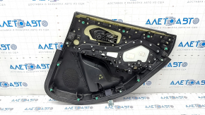 Door trim card rear left Jeep Cherokee KL 19- black with black insert leather, armrest leather