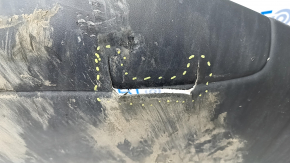 Bare front bumper lower part Jeep Cherokee KL 19-21 without overlay, torn, dented, scratches, broken mount