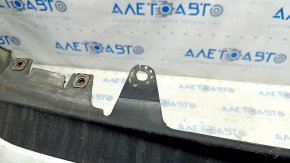 Bare rear bumper Lexus IS250 IS350 11-13 white, missing fragment of left part, crack in fasteners, tears