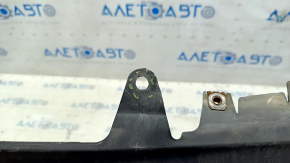 Bare rear bumper Lexus IS250 IS350 11-13 white, missing fragment of left part, crack in fasteners, tears