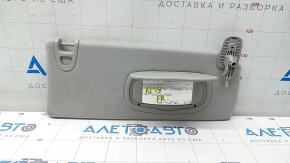 Right visor Jeep Cherokee KL 19 - gray, without hook, without backlight, for dry cleaning