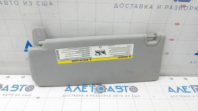 Right visor Jeep Cherokee KL 19 - gray, without hook, without backlight, for dry cleaning