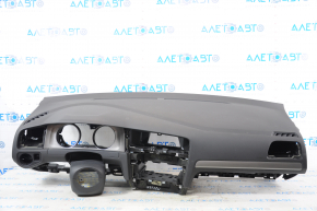 Torpedo front panel with AIRBAG VW Golf 15 - black, for cleaning, rusty pyropatron