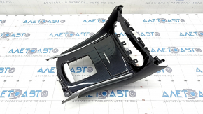 Center console trim Infiniti QX30 17-19 black gloss