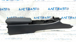 Central console armrest Lexus IS250 IS300 IS350 11-13 leather, black, broken fasteners, scratches