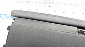 Central console armrest Lexus IS250 IS300 IS350 11-13 leather, black, broken fasteners, scratches