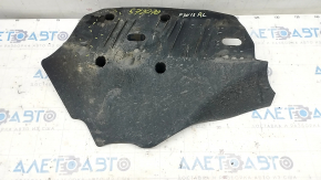 The rear left arm pad under the spring BMW 3 F30 12-18 is dented, worn