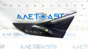 Left wing molding Chevrolet Volt 16 - black gloss + chrome, broken mount, scratches