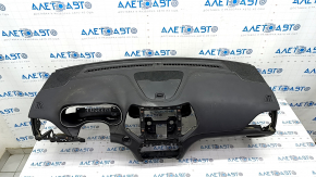 Torpedo front panel with AIRBAG Jeep Cherokee KL 19-21 black, for cleaning