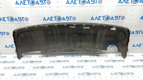 Rear bumper trim lower Jeep Cherokee KL 19-21 for 1 pipe, structure, without chrome tips, dented, cracks in fasteners