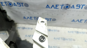 Front bumper bare Chevrolet Volt 16 - white, cracks in fasteners, broken fastener, scratches
