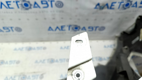 Front bumper bare Chevrolet Volt 16 - white, cracks in fasteners, broken fastener, scratches