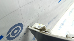 Front bumper bare Chevrolet Volt 16 - white, cracks in fasteners, broken fastener, scratches