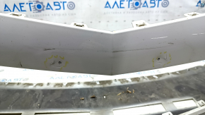 Front bumper bare Chevrolet Volt 16 - white, cracks in fasteners, broken fastener, scratches