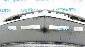 Front bumper bare Chevrolet Volt 16 - white, cracks in fasteners, broken fastener, scratches