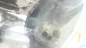 Headlight front right bare Jeep Patriot 11-17 water damage, reflector peeled off, cover missing