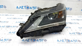 Headlight front left complete Lexus RX350 RX450h 16-19 without AFS LED 1 lens, sand