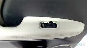 Door trim card rear left Lexus RX350 RX450h 16-17 leather, black with gray insert, molding under the tree, butts, for dry cleaning