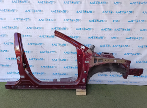 Front right quarter Toyota Avalon 13-18 red, with central pillar