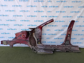 Front right quarter Toyota Avalon 13-18 red, with central pillar