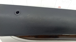 Door trim card front left Lexus RX350 RX450h 16-19 leather, black with gray insert, molding under the tree, for dry cleaning
