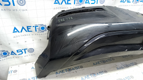 Rear bare lower bumper Chevrolet Volt 16 - black, right part missing, mount broken