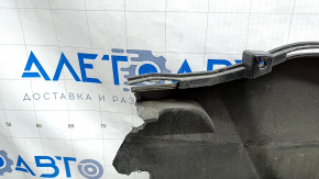 Rear bare lower bumper Chevrolet Volt 16 - black, right part missing, mount broken