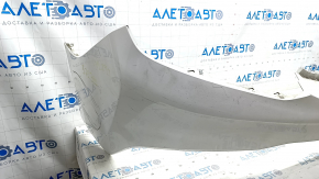 Rear bare upper bumper Chevrolet Volt 16 - white, no fragment on the right side, torn, scratches