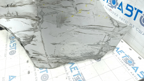 Rear bare upper bumper Chevrolet Volt 16 - white, no fragment on the right side, torn, scratches